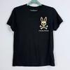 Psycho Bunny Black Graphic Tee Logo XXS Unisex T-Shirt