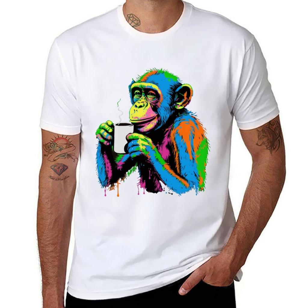 Coffee Monkey TShirt Dry Fit Running Short Sleeve Top
