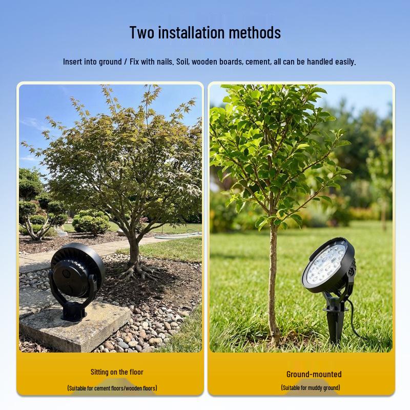 Waterproof Solar Tree Spotlight for Outdoor Courtyard and Garden