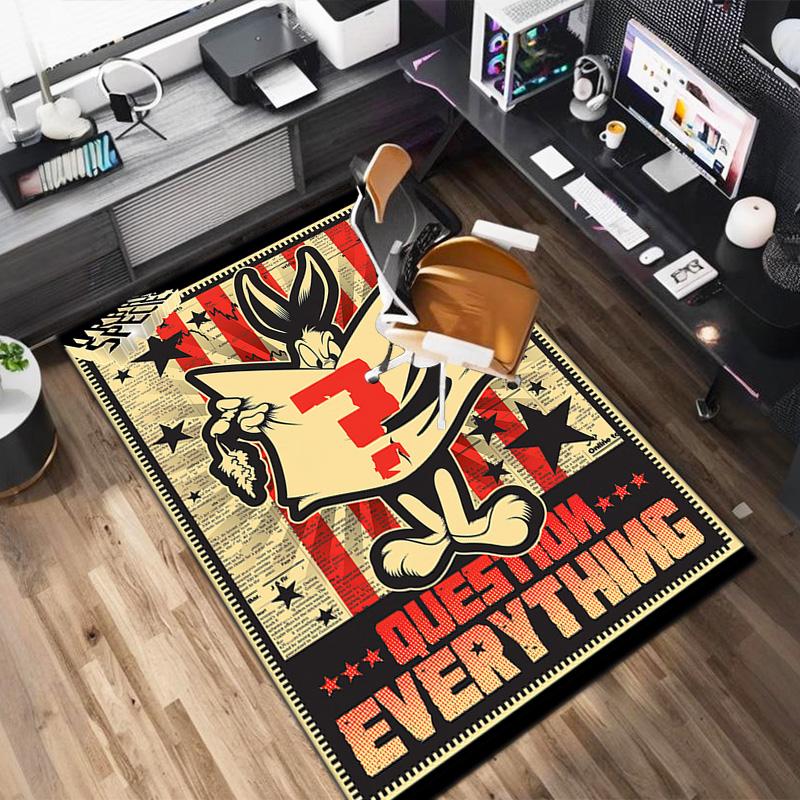 Rabbit Question Carpets Suitable Room Office Bedroom Door Mats Birthday Gifts Holiday Gifts Carpet Suitable For All Seasons
