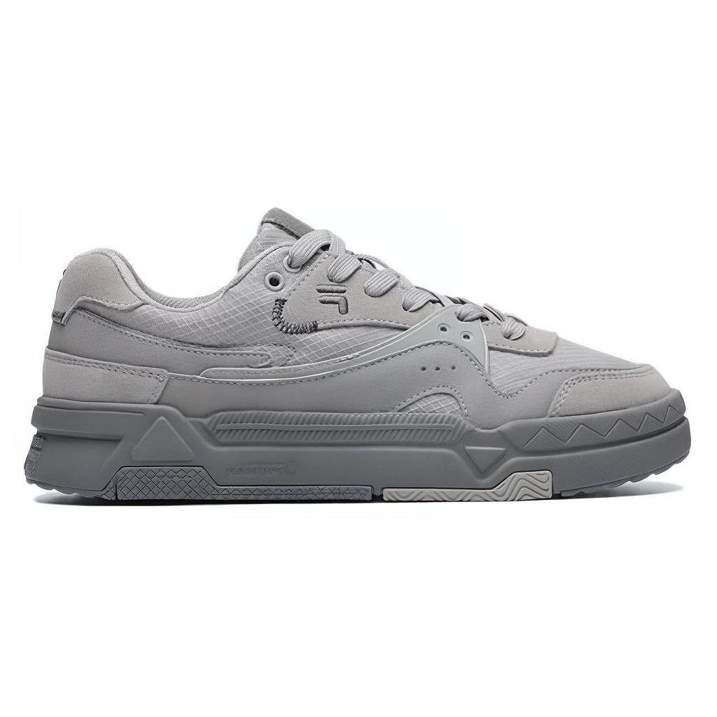 Fila Fusion Bank Versatile Fashionable Trendy Durable Lightweight Low-Top Skate Shoes Men Sneaker Gray T12M145107FDO