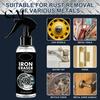 Iron Remover for Wheels Spray Cars, Rust Brake Dust, Car Paint 120ml Metal Cleaner Auto Paint, Fast Dissolve Stain And Oxidation