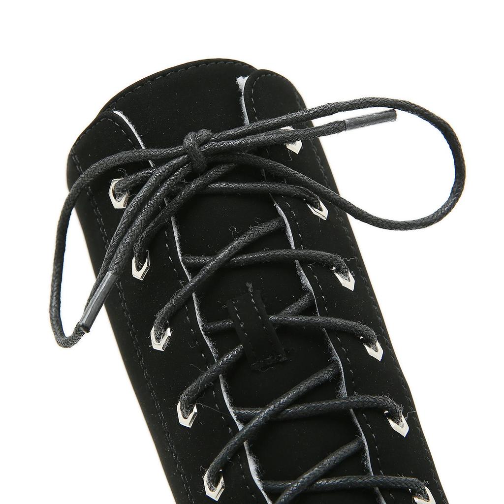 Winter Boots Women Waterproof Snow Thick Platform Bottom Snow Boots Fur Inside Lace Up Wedge Heels Height Increased Warm Shoes for Women