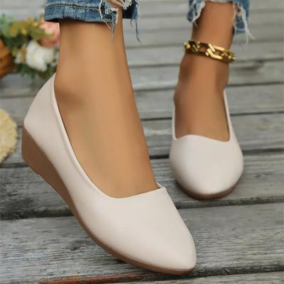 Fashion 2024 Fashion Women's Shoes Flats High Quality Slip-on Pointed End Woman Ballet Flats Autumn Wedges Casual Shoes Plus Size 36-41