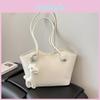 Female Large Pu Bag With Top Zipper And Inner Pockets For Daily