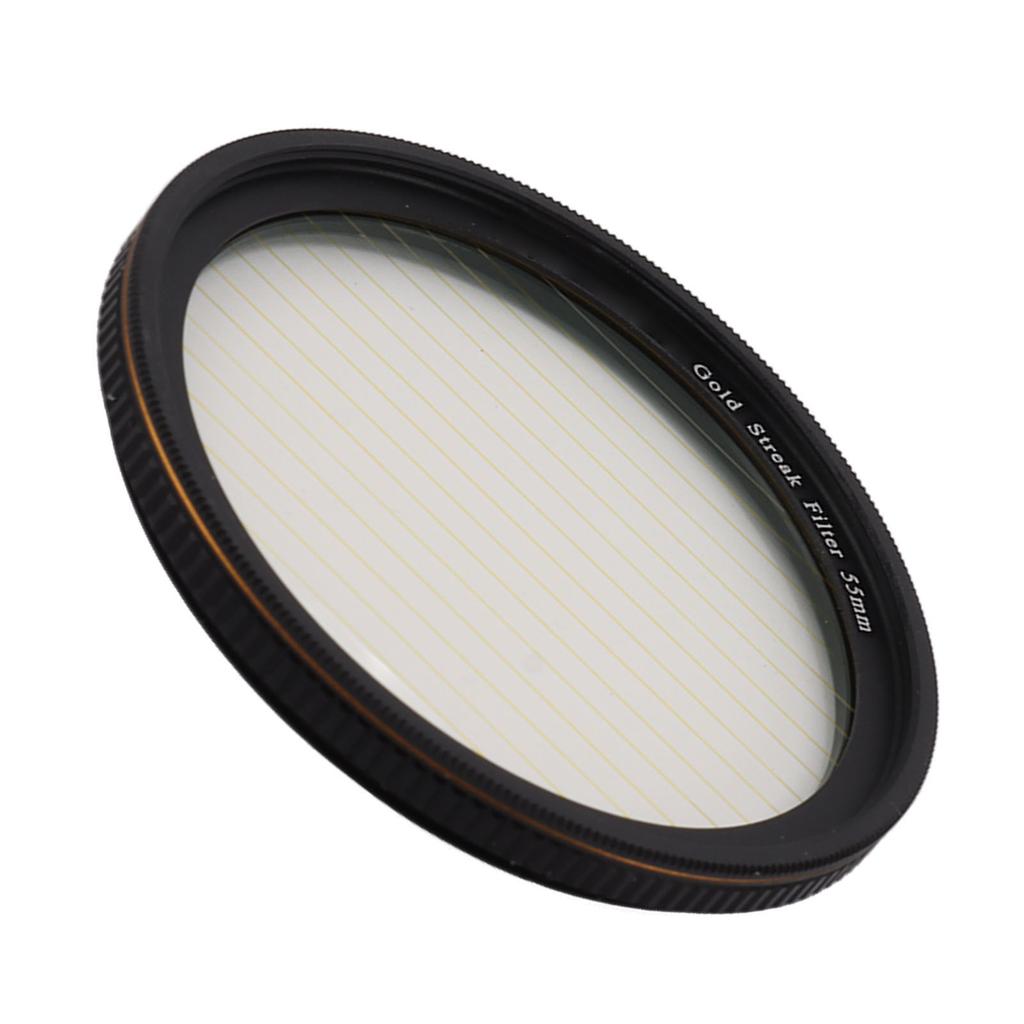 Gold Streak Filter Light   Effect Filter Optical Glass Camera Lens Filter with Case for Photography Nightshoot