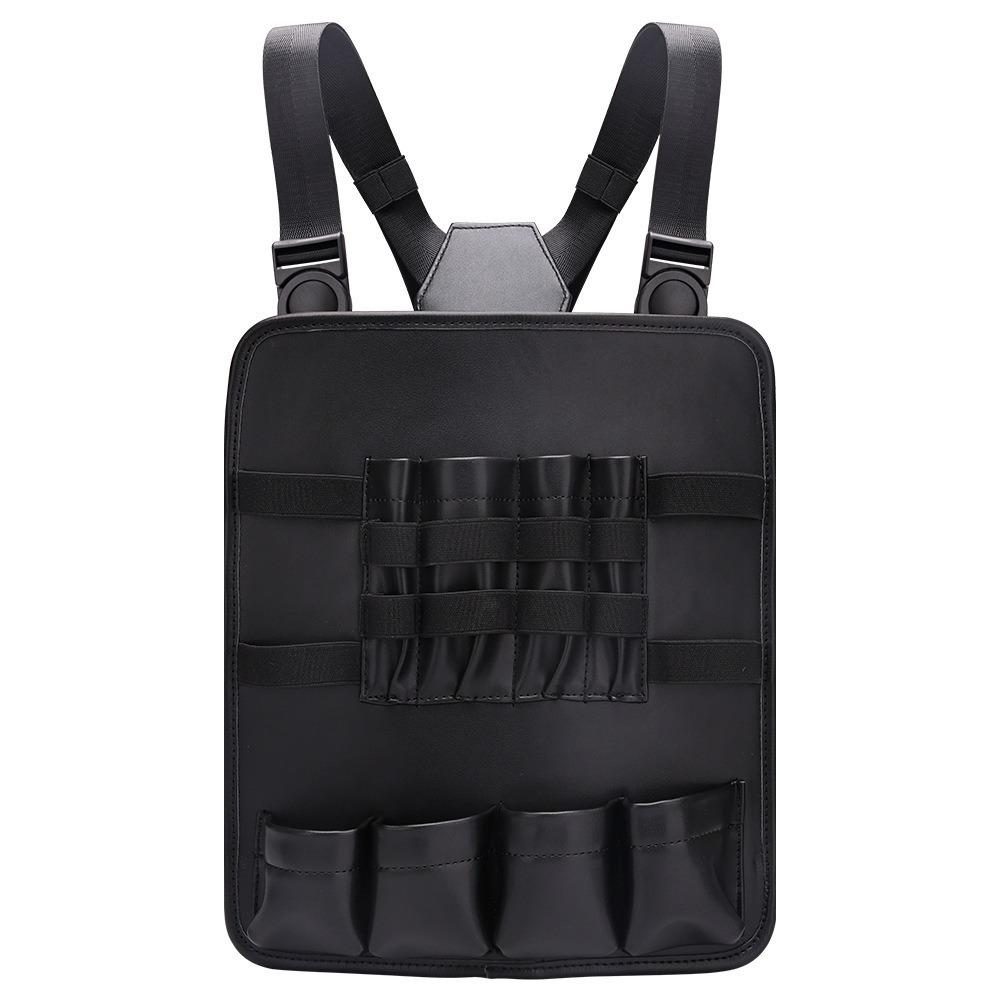 

Leather Functional Chest Rigs Bag Professional Clips Comb Case Salon