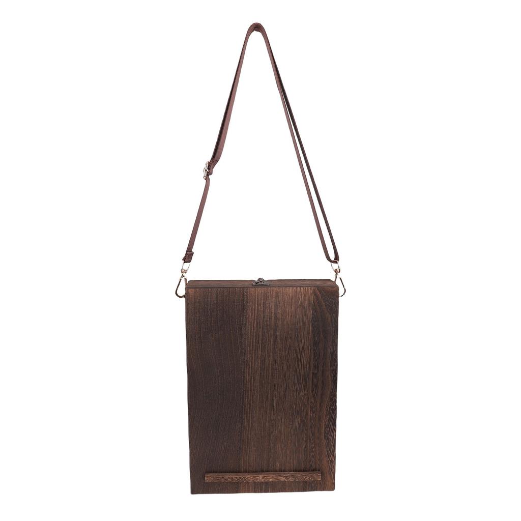 Writers Messenger Wood Box Multifunctional Wooden Handmade Postman Bag Portable Artist Tool Bag Painting Brush Tool Storage Sketch Box Easel