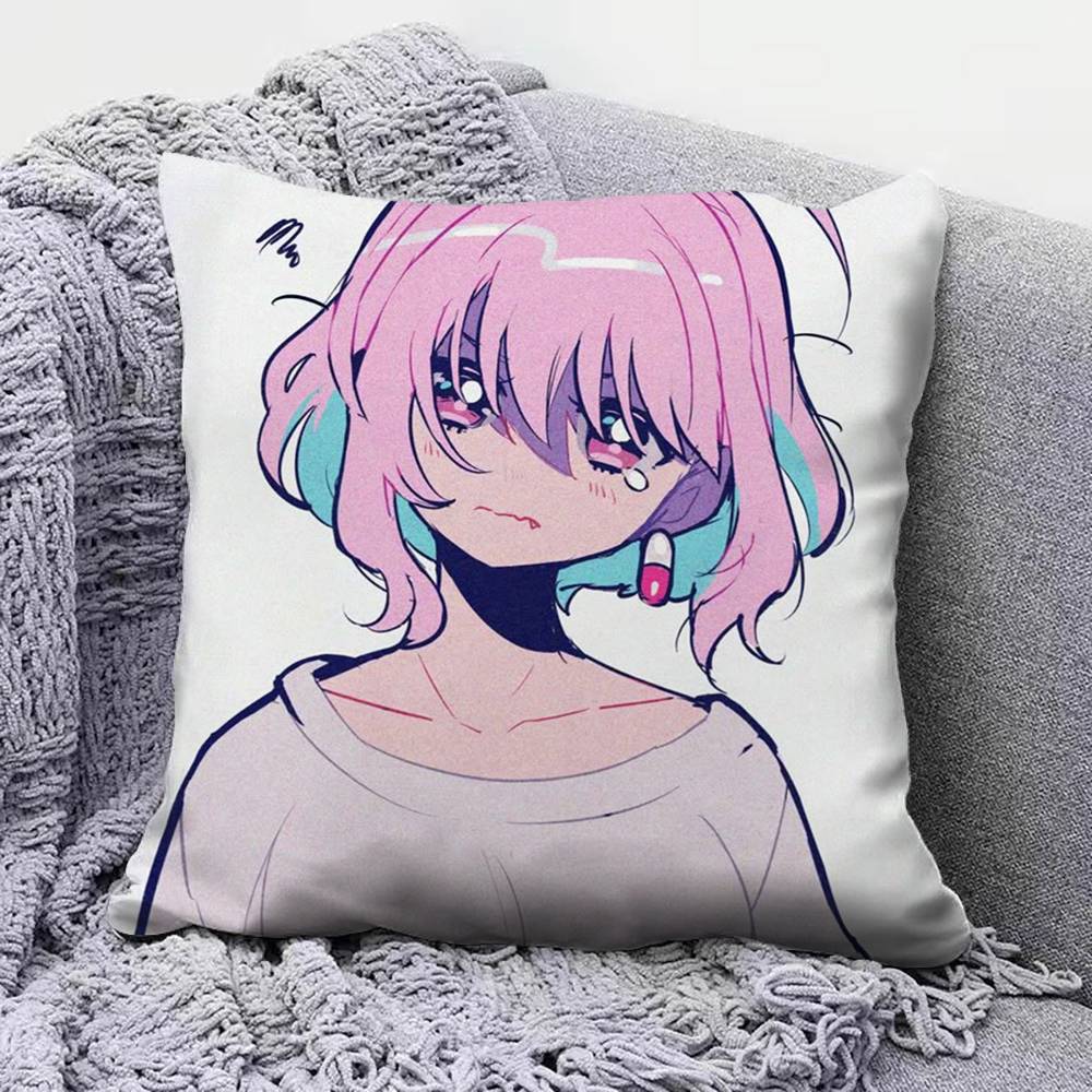 

Yumemi Riamu Anime Girl Home Sofa Cushion Covers and Aecorative Custom Pillow Covers 30x30 cm