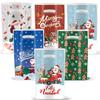 10pcs Christmas Bags Snowflakes Candy Gift Bags Merry Christmas Decoration Gift Wrapping Treat Bags New Year Packing Bag