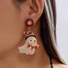 Alloy Halloween Earrings Pair, Holiday Accessory with Embellished Front for Party Outfits, Dress Up Looks and Photos