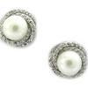 Les Trésors De Lily [G9032] - White 'Beauty Pearl' Silver Earrings
