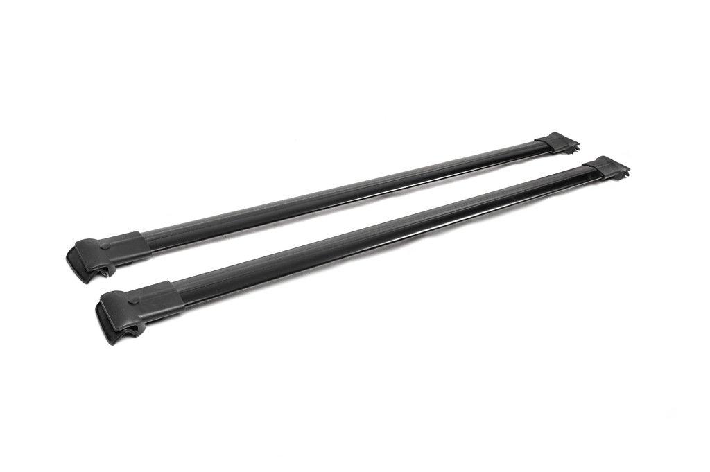 Jumpers for Conventional Roof Rails Without a Key Can V1 (2 Pcs) Up To 138 Cm, Black for Ford Connect 2021-