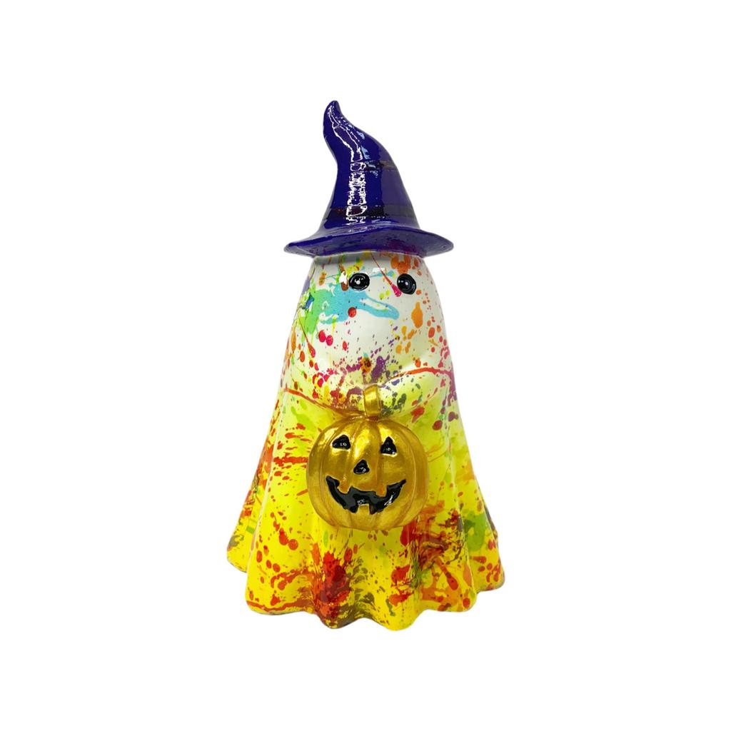 Colorful Halloween  Pumpkin  Hat Ornament, Adding Magical Fun To The Festival