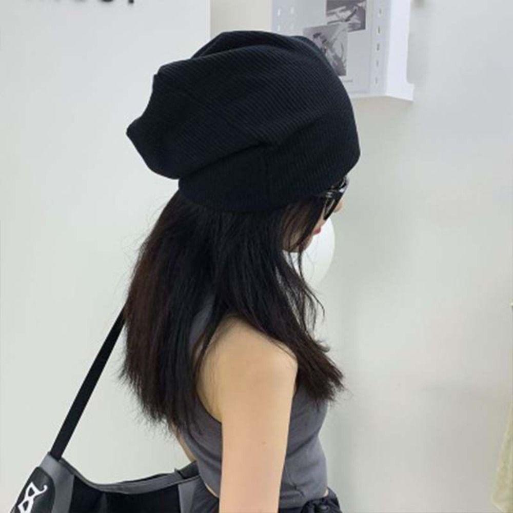 Ear Protection Star Beret Hat Bling Bling Decor Gothic Lolita Hat Slouchy Skull Cap Street Style