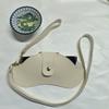 Buckle PU Leather Glasses Bag Hanging Neck Wrist Sunglasses Eyeglass Bag Glasses Storage Bag  Case