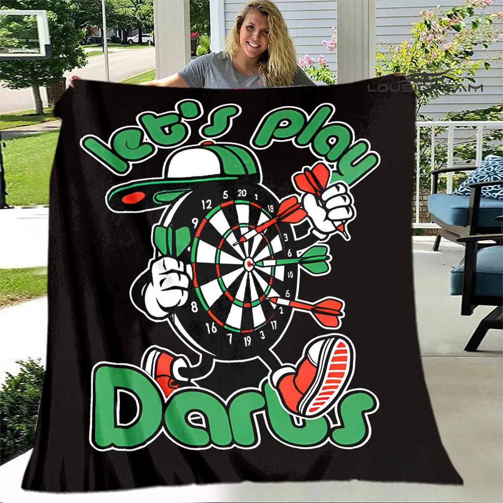 Sports dart target printing blanket warming Warm Pretty Flannel Soft Comfortable Home Travel Blanket