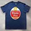 Coors Banquet Beer Navy Blue Graphic T- Shirt Mens Large Vintage Design