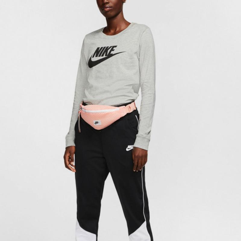 Nike Polyester Sling Bag Shoulder Bag Crossbody Bag Fanny Pack Regular Unisex Orange Pink Casual CU2609-664