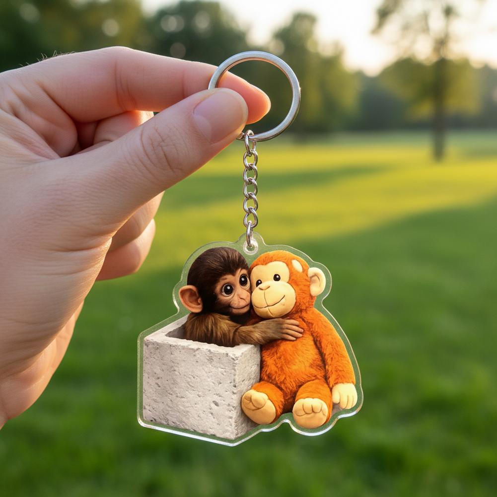 High-Standard-Quality Cute High-Quality Cartoon Punch- High-Quality Monkey High-Quality Keychain High-Quality Lovely High-Quality Ugly High-Quality