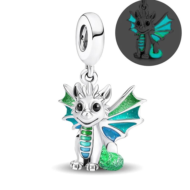 Copper Personalized Flying Dragon Elf Series Charms Beads Fit Original Pan Bracelet High Quality Diy Jewelry