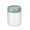 4 st Kaffe Bönor Havregryn Behållare Hushåll Fuktsäker Luftutsugning Lufttät Behållare Transparent Glas Matförvaringsburkar