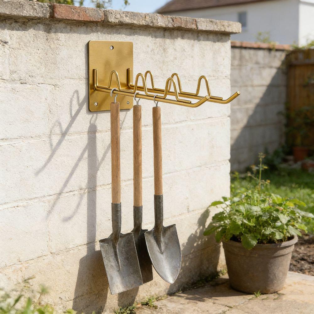 Space Saving Garden Tool Storage Rack Wall Mounted Wall Garage Storage Rack Gardening Tools
