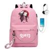 Giappone fumetti anime Demon Slayer Zaino Oxford di Alta Qualità Grande Capacità Borsa a Spalla per Studenti 0012