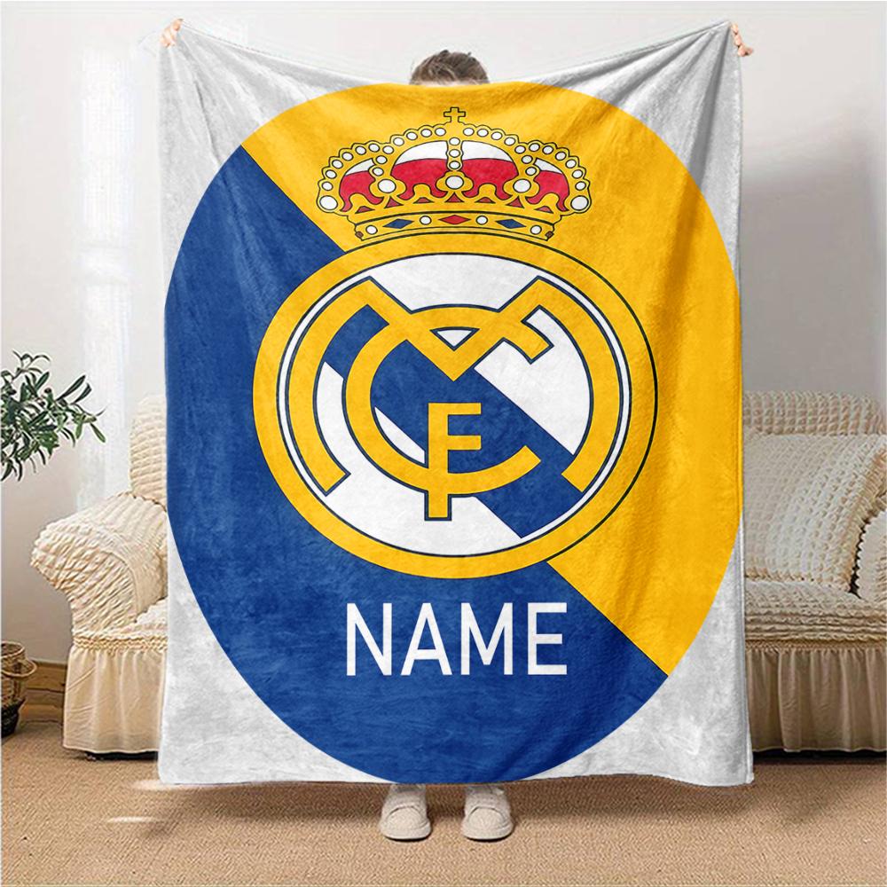 Custom Name Ipswich Town FC Crest Blanket for Couch & Bed, Plush Cozy Fuzzy Blanket Super Soft & Warm Blankets for Fall and Winter. 0908263