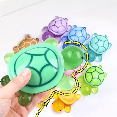 Boîte de rangement Tortue phosphorescente avec couvercle Statue de tortue lumineuse avec compartiment secret Contenant en forme de tortue Organiseur Décoration
