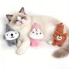 Cute Plush Catnip Toy Adorable Dog Bear Rabbit Doll Stimulating Cat Plaything for Biting Kicking Fun Chew Resistant Toy with Kittens Adult Cats