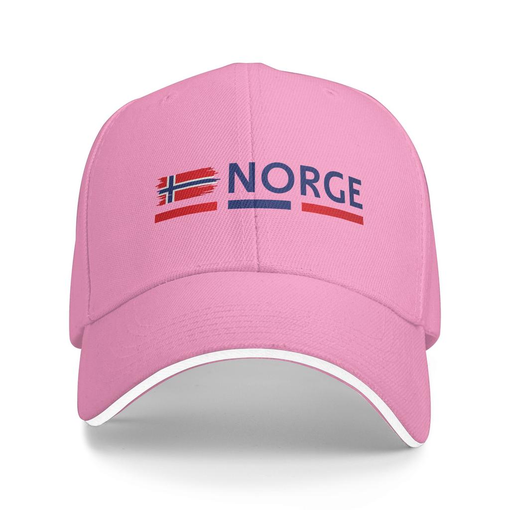 Norway Flag design Baseball Cap y2k Funny Female Male Trucker Hat Breathable Design Outdoor Gym Snapback Cap Birthday Present
