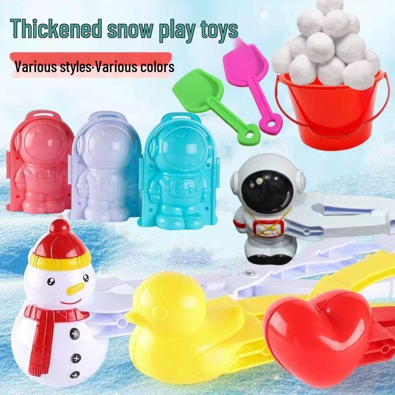 Duck Shaped Snowball Maker Clip for Kids - Winter Play Tool