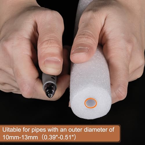 uxcell Foam Tubes, 1 x 3 x 100cm, Hollow Polyethylene Pool Noodle Pipe Covers for Pipe Protection and Heat Retention, White, 4-Pack