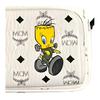New MCM LOONEY TUNES Collaboration Limited Edition Coated Canvas Camera Bag, Shoulder Bag, Crossbody Bag Small Unisex White MMRDSTA07WT001