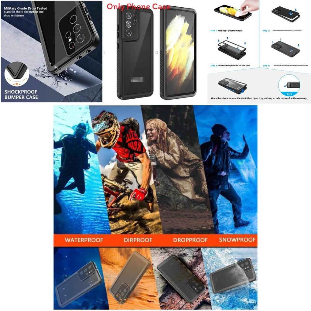 Wasserdichte Schutzhülle für Samsung Galaxy S21 Ultra mit Stoßschutz und Sturzschutz für Outdoor-Abenteuer