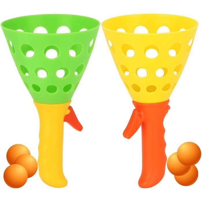 

Pack de 4 Cornets Lance Balles 19cm Jeu d Adresse pour Enfant avec 6 Balles Incluses Couleur Aléatoire