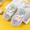 Xuehuaxiu Children's Gloves, Velvet Cute Rabbit Lanyard Gloves, Warm Embroidery Mittens Wholesale
