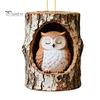 Festive Atmosphere Decorations Forest Animal Ornament, 2D Flat Woodland Acrylic Christmas Home Party Hanging Supplies Decoration for Tree, Holiday