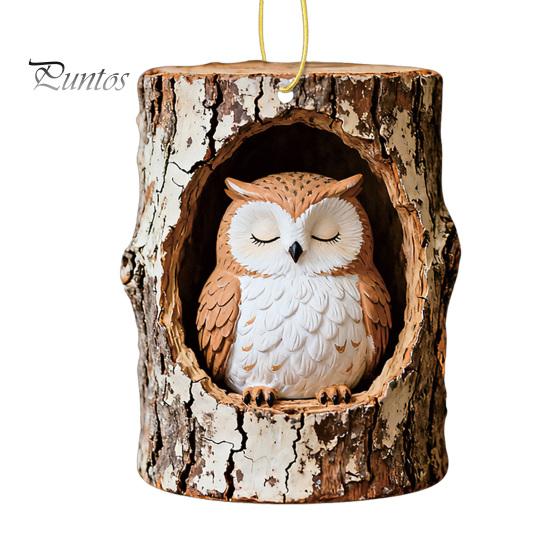 Festive Atmosphere Decorations Forest Animal Ornament, 2D Flat Woodland Acrylic Christmas Home Party Hanging Supplies Decoration for Tree, Holiday