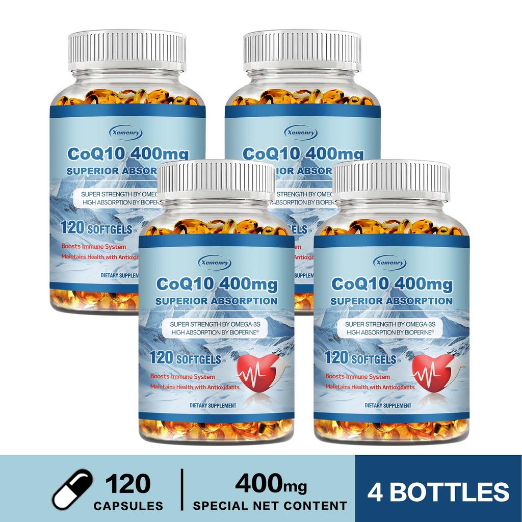 XEMENRY 400 Mg Coenzyme Q10 Capsules - Heart Health - Energy