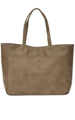 Tote Large Fits Shoulder Uneven 6 Unisex [Miwoluna] Men's Bag, Capacity, Lightweight, A4/B4 Sizes, Bag, Pattern, Casual, Pockets, (Greige)