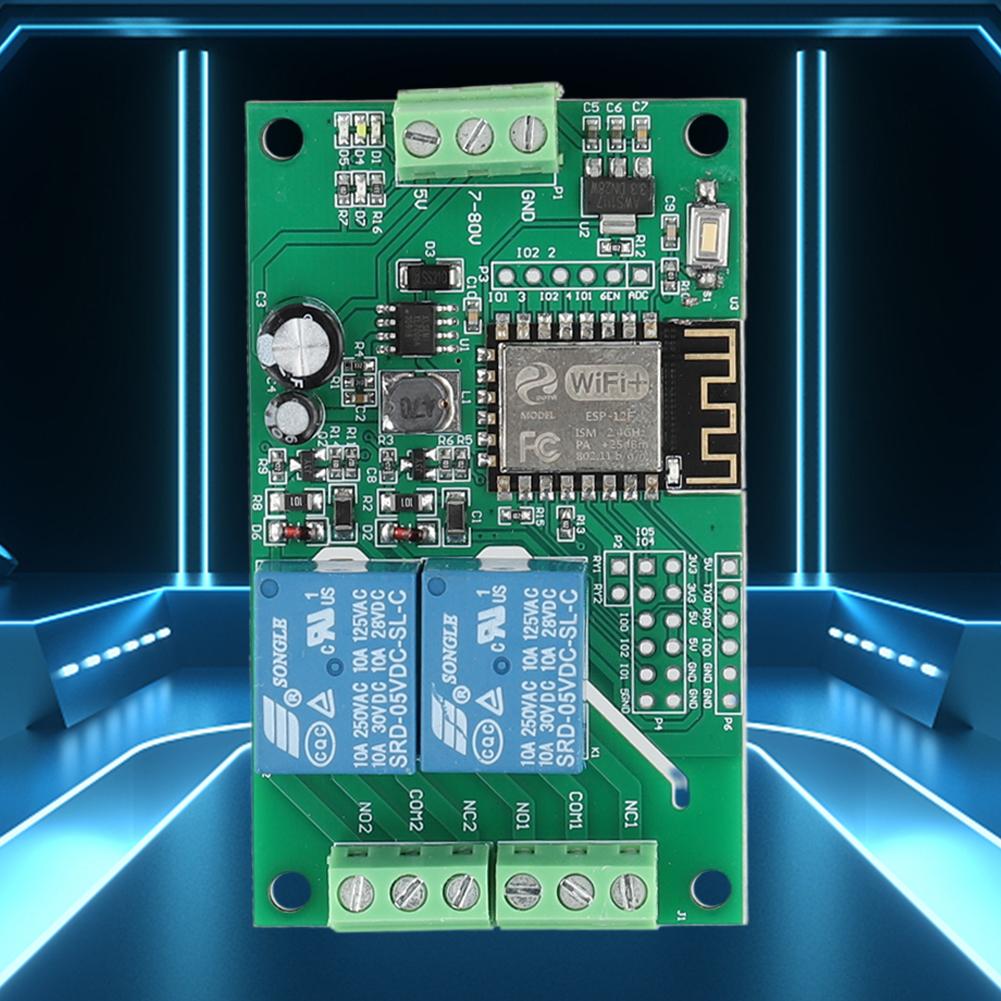ESP8266 WIFI Relay Module Dual Channel DC 5V 10A Switch Controller Board ESP-12F Development Board Based On Arduino