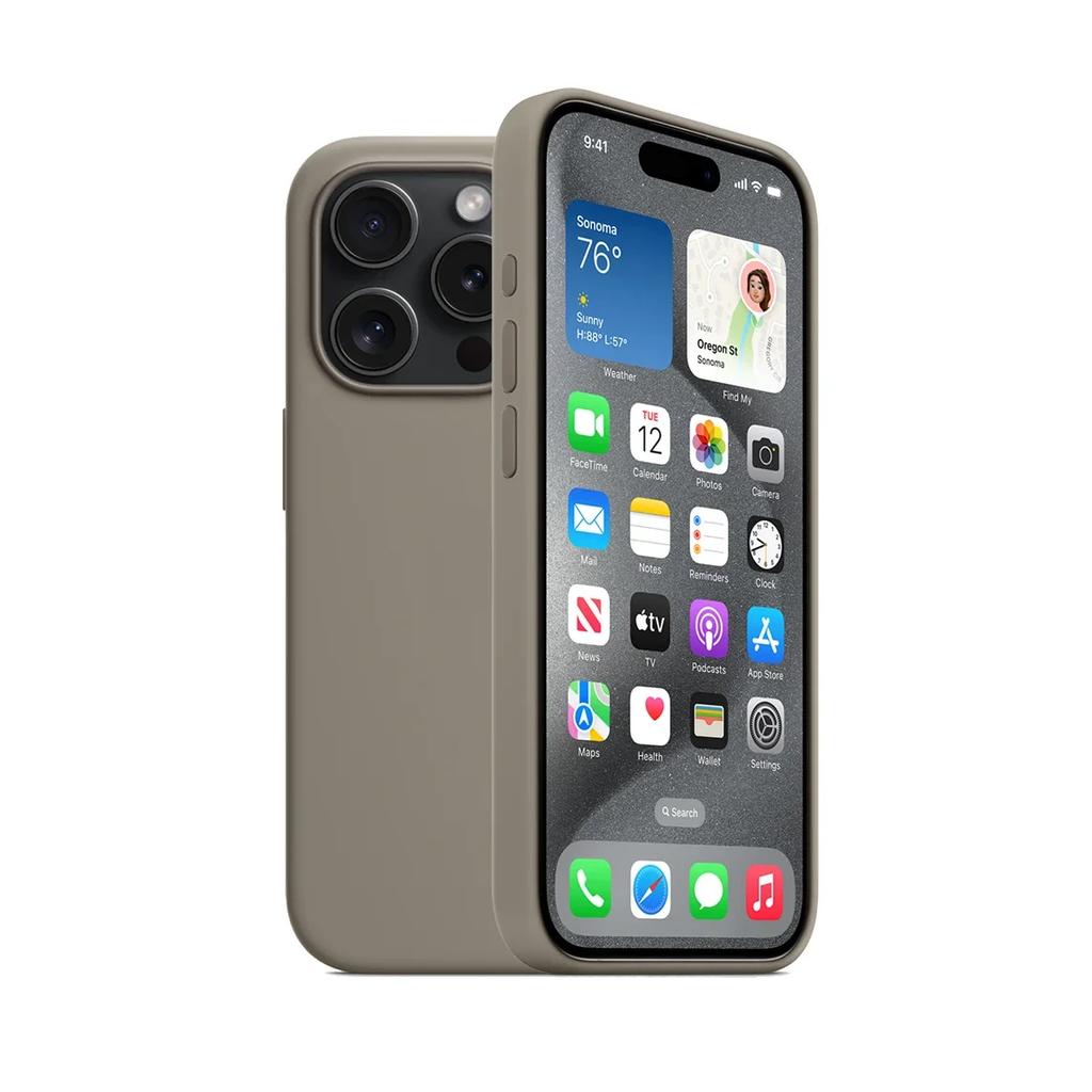 Silicone Case Compatible with MagSafe For iPhone 15 Pro Max 15Pro Wireless Charging Cover for 15 Animation Magsafe Magnetic Case
