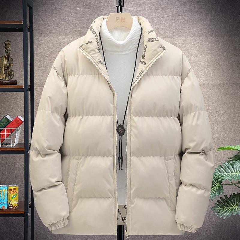 Winter double-sided cotton-padded men's winter new casual trendy brand loose large size casual couple men