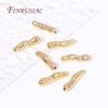 18K Gold Plated Brass Hollow Tube Bead Spacer Beads Supplies For Needlework Natural Stones Jewelry Making DIY Beadwork Accessory