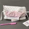 Minimalist Polka Dot Pencil Case With Large Capacity For Students And Makeup Storage