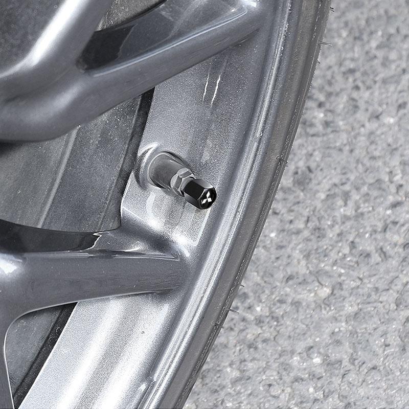 Car Keychain Tire Valve Cap Car Styling Accessories For Mitsubishi Asx Lancer Outlander Pajero Ralliart Accessories Car Styling