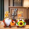 Fall Decoration Harvest Thanksgiving Decorations Gnomes Plush Elf Dwarf Doll Figurine with Pumpkins Autumn Maples