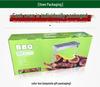 Large Stainless Steel Portable BBQ Grill: Outdoor Folding Barbecue Stove for Camping and Home.
